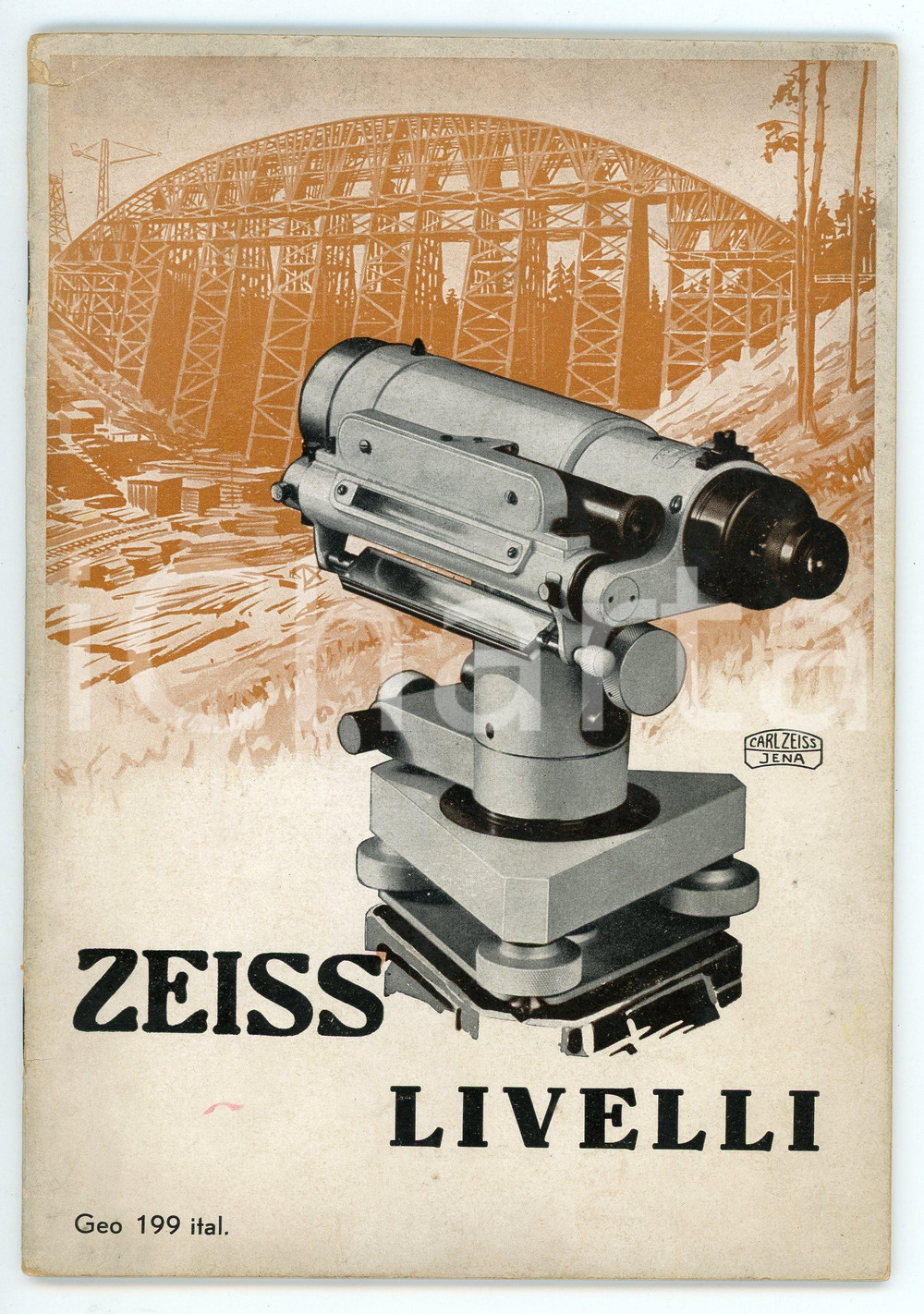 Libro, pubblicazione d epoca 1940 CARL ZEISS  LIVELLI Strumenti per livellazioni  Catalogo ILLUSTRATO 1