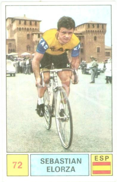 Oggetto da collezione cartaceo PANINI SPRINT 1971 Figurina Sebastian ELORZA n. 72 Ciclismo Sponsor KAS 2 1