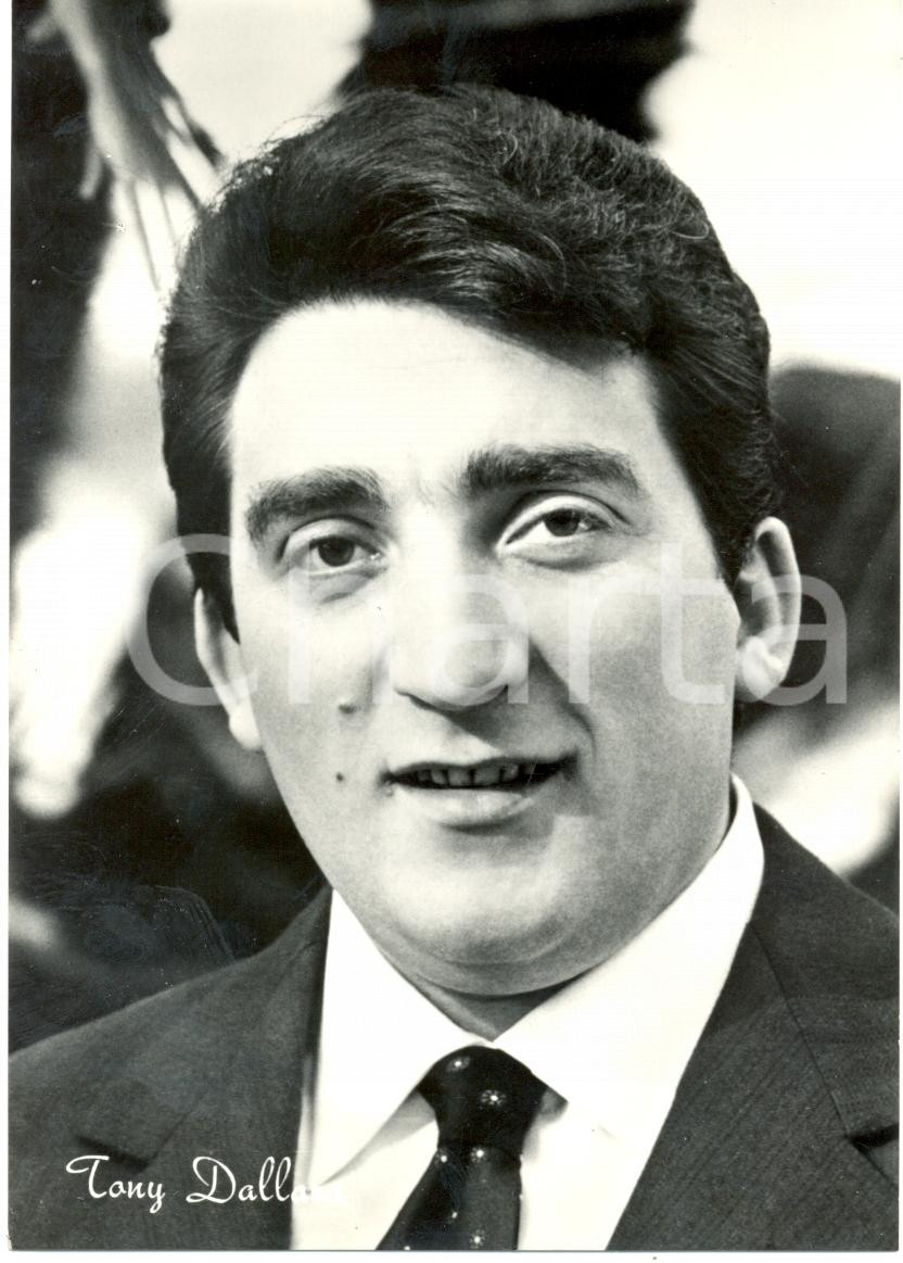 Cartolina originale da collezione 1965 ca MUSICA Tony DALLARA Ritratto fotografico Cartolina 2 1