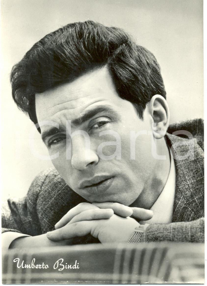 Cartolina originale da collezione 1960 ca MUSICA Umberto BINDI Ritratto Cartolina FG NV 2 1