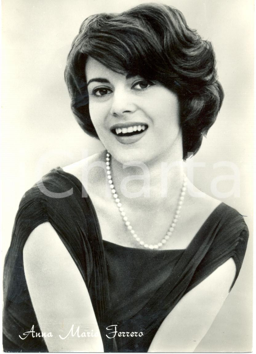 Cartolina originale da collezione 1960 ca CINEMA Attrice Anna Maria FERRERO Ritratto fotografico Cartolina 2 1