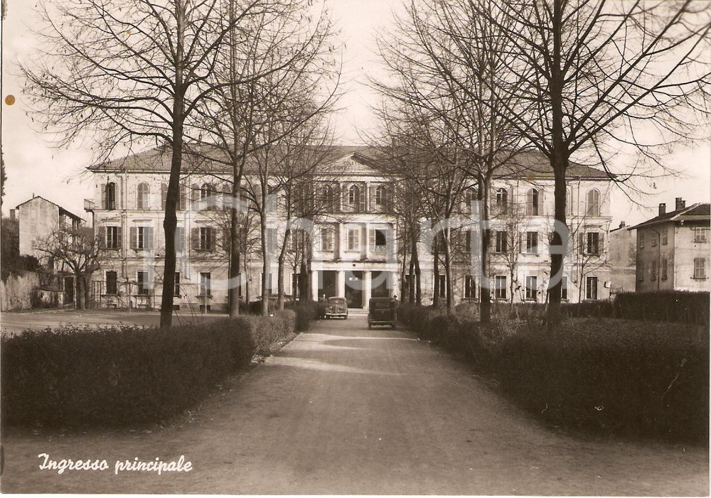 Cartolina originale da collezione 1950 ca ROMAGNANO SESIA Ingresso Principale COLLEGIO CONVITTO CURIONI 2 1