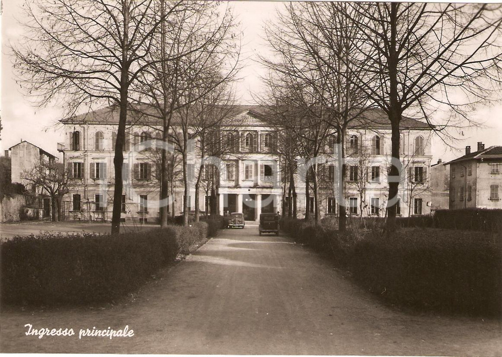 Cartolina originale da collezione 1950 ca ROMAGNANO SESIA Ingresso Principale COLLEGIO CONVITTO CURIONI 3 1