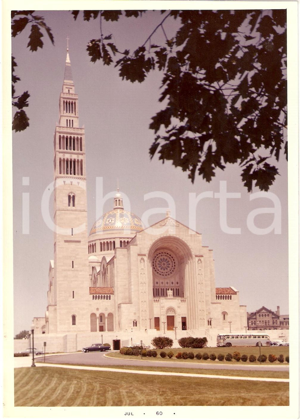 Fotografia d epoca originale 1960 WASHINGTON Basilica NATIONAL SHRINE of Immaculate Conception PHOTO 1 1