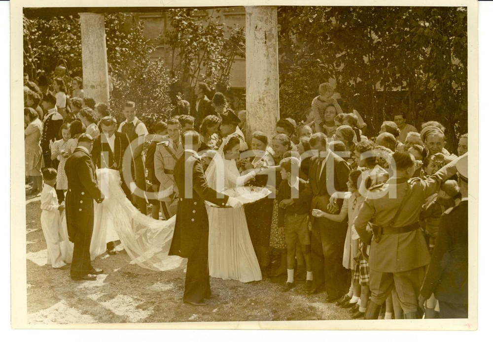 Fotografia d epoca originale 1939 REVIGLIASCO TO Nozze Pia DE VECCHI DI VAL CISMON  Roberto VENTURI Foto 1
