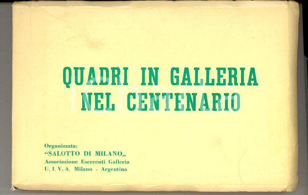 Oggetto da collezione cartaceo 1967 MILANO Quadri galleria nel centenario 58 CARTOLINE (1) 1