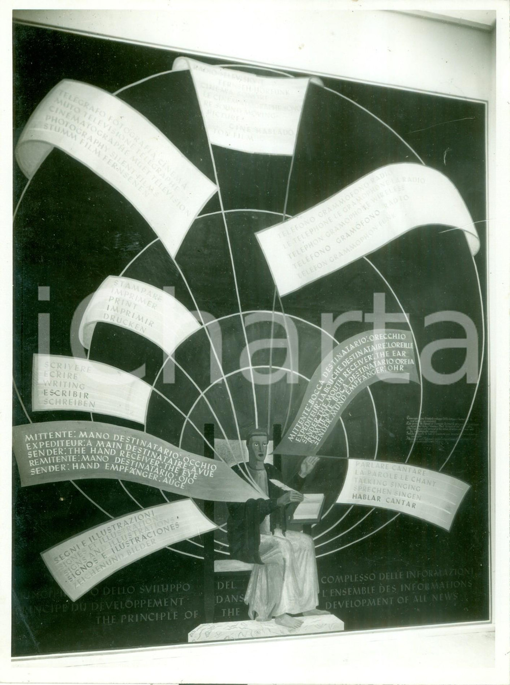 Fotografia d epoca originale 1936 VATICANO Esposizione Stampa Cattolica Sezione Generale Fotografia 1