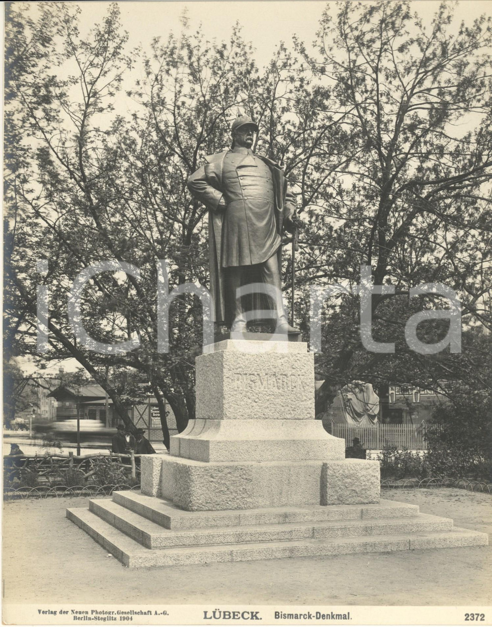 Fotografia d epoca originale 1904 LUBECK GERMANY Bismarck  Denkmal  Monumento Foto n. 2372 1 1