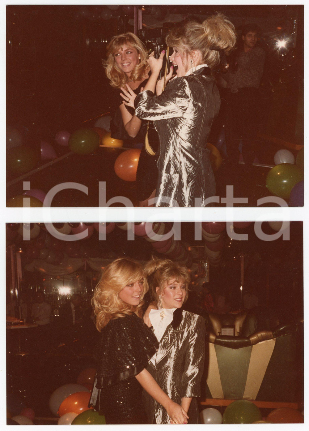 Libro, pubblicazione d epoca 1985 ca ITALIA  MUSICA Samantha FOX a un evento  Lotto di 2 fotografie 15x10 1