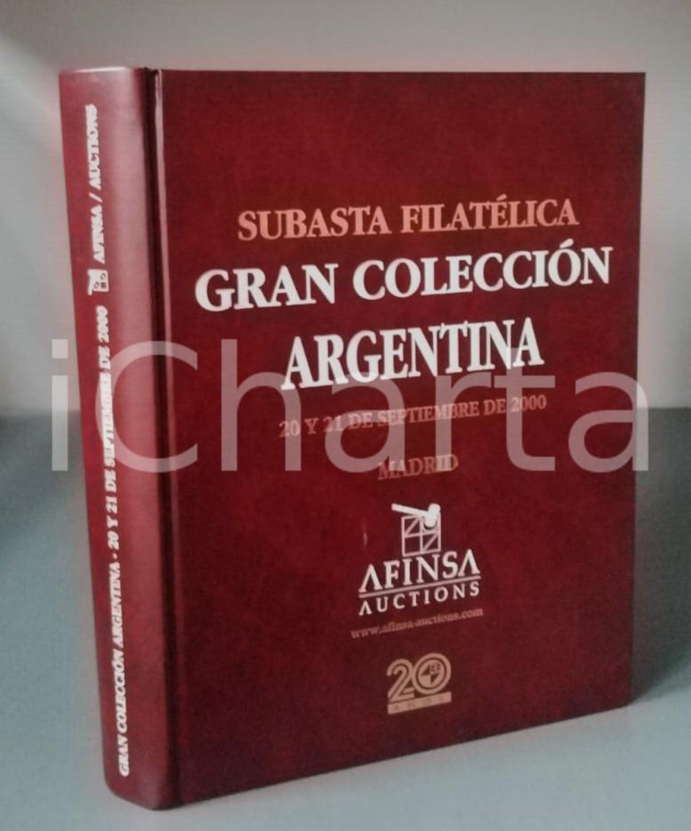 Libro, pubblicazione d epoca 2000 MADRID  AFINSA AUCTION Subasta filatélica  Gran collección Argentina 1