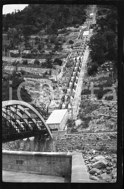 Fotografia d epoca originale 1922 PONT SAINT MARTIN Esterni centrale idroelettrica  NEGATIVO ORIGINALE 1 1