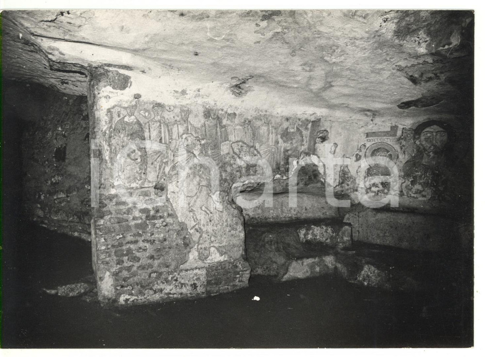 Fotografia d epoca originale 1979 ALBANO LAZIALE RM Veduta delle Catacombe di San Senatore  Foto 1