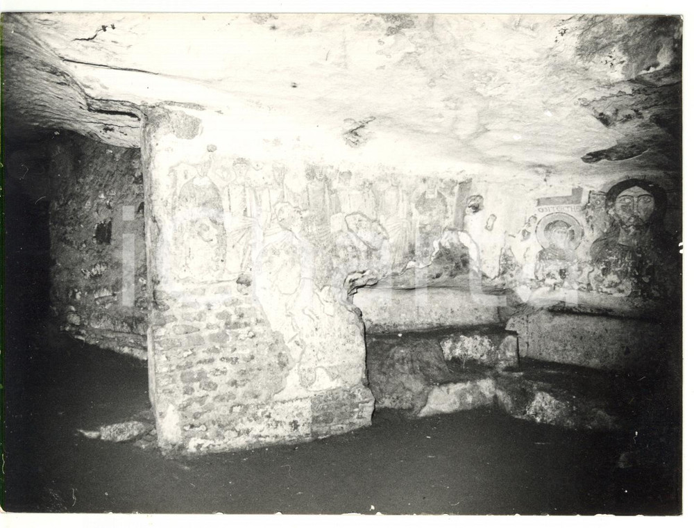 Fotografia d epoca originale 1979 ALBANO LAZIALE Veduta delle Catacombe di San Senatore Foto 18x13 1