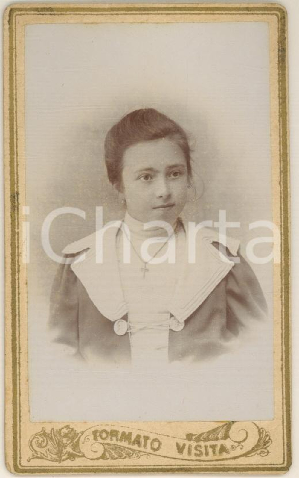 Fotografia d epoca originale 1930 ca OVADA Marianna FERRARI sposata QUAGLIETTI Fotografia E. ZACCONI CDV 1