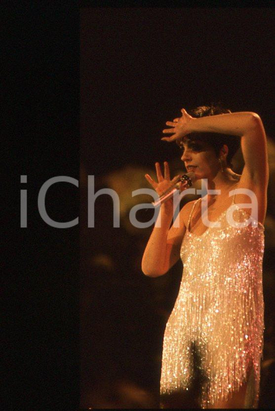 Fotografia d epoca originale Liza MINNELLI  40° Festival di SANREMO 1990 35mm vintage slide 24 1