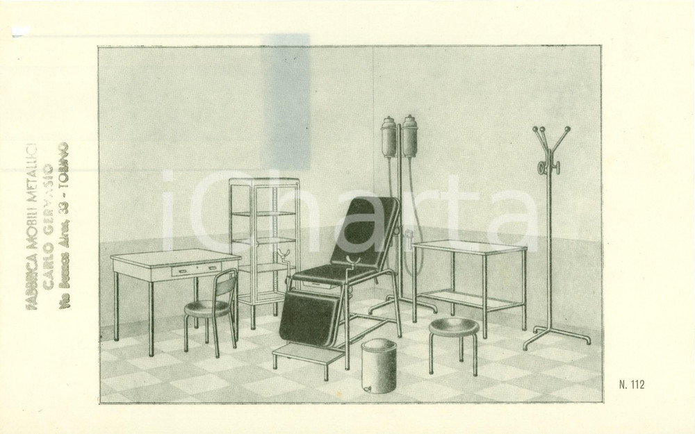 Materiale pubblicitario d’epoca 1950 ca TORINO Fabbrica mobili metallici Carlo GERVASIO  Pubblicità 2 1
