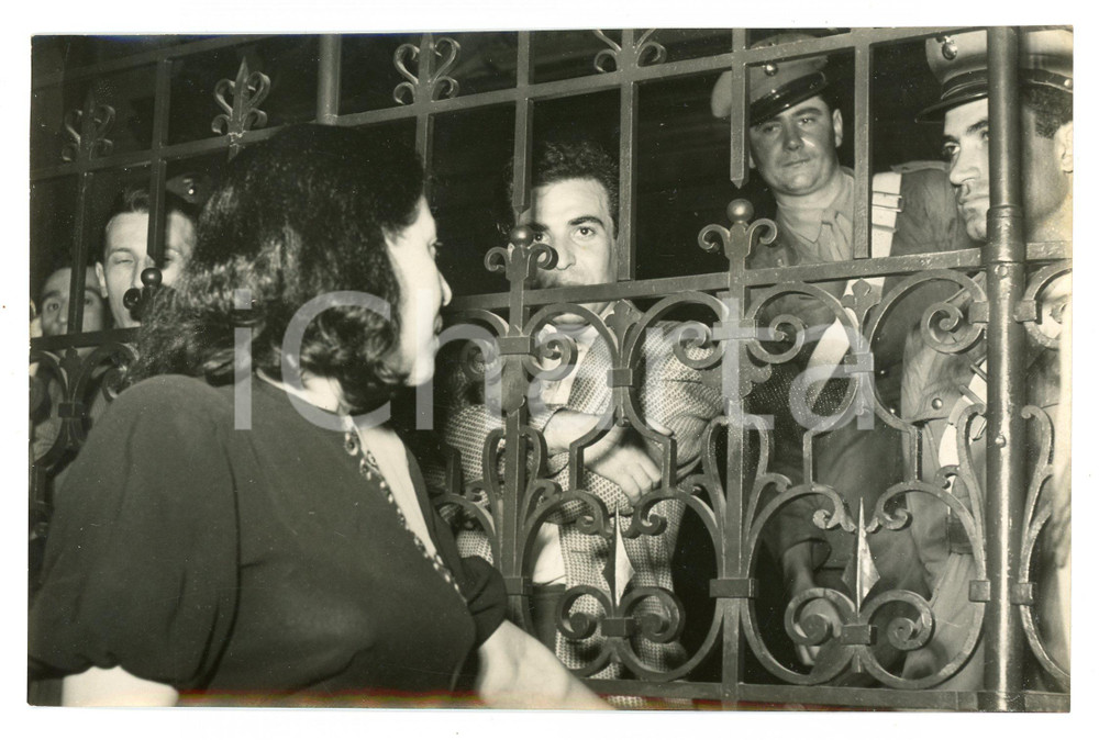 Fotografia d epoca originale 1950 ca BOLOGNA Processo BANDA CASAROLI Concetta IMPAGLIONI Paolo CASAROLI 1
