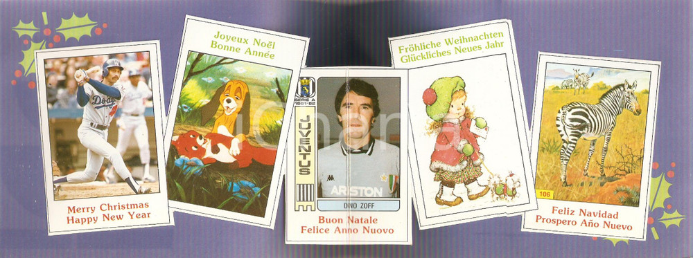 Oggetto da collezione cartaceo 1981 FIGURINE PANINI Strenna Natalizia popup Dino ZOFF The fox and the hound 2 1