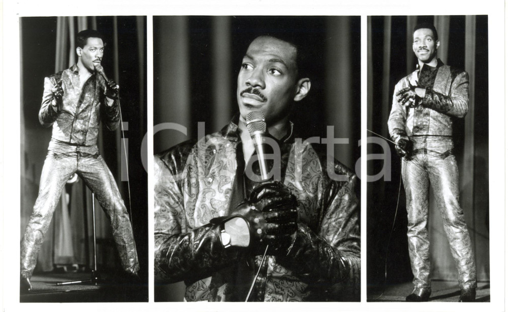 1987 CINEMA "Eddie Murphy: Raw" Eddie MURPHY sul palco - Foto 25x15 (2) Fotografia di agenzia. CONDIZIONI: G FORMATO: 25x15 cm     originale e autentica 1