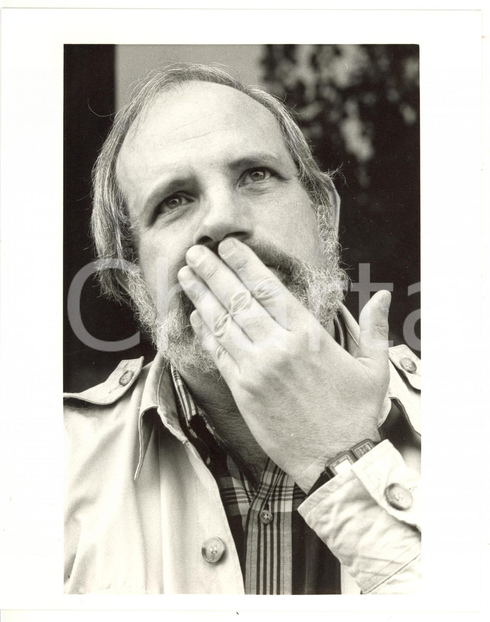 1987 MOSTRA DEL CINEMA DI VENEZIA Regista Brian DE PALMA *Foto Fotografia di agenzia, scattata in occasione della prima del film"Gli intoccabili". CONDIZIONI: GFORMATO: 20x25 cm     originale e autentica 1