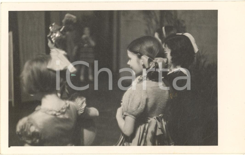 Fotografia d epoca originale 1938 MILANO Istituto Vittoria Colonna  Festa di Carnevale  Foto cartolina 1 1