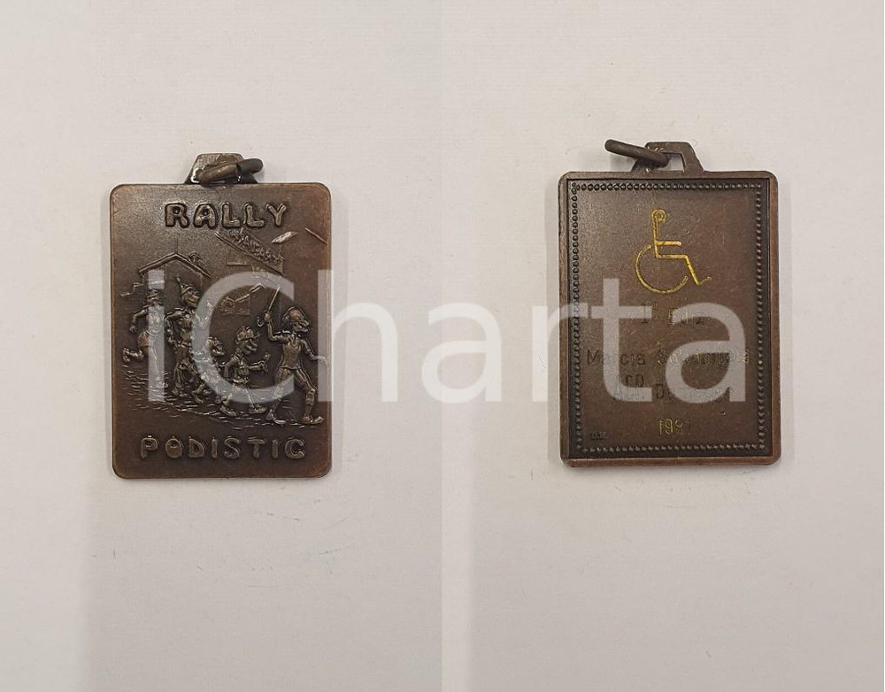 1981 DOMEGGE DI CADORE 1 Marcia della solidarietà RALLY PODISTIC Medaglia 3 1