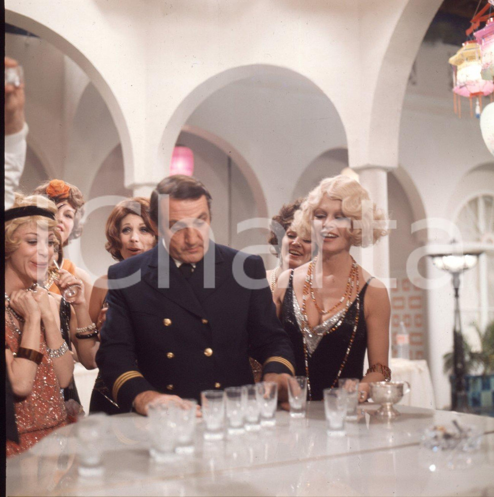 Fotografia d epoca originale 1971 BRIGITTE BARDOT Lino VENTURA Boulevard du rhum VINTAGE SLIDE 1 1