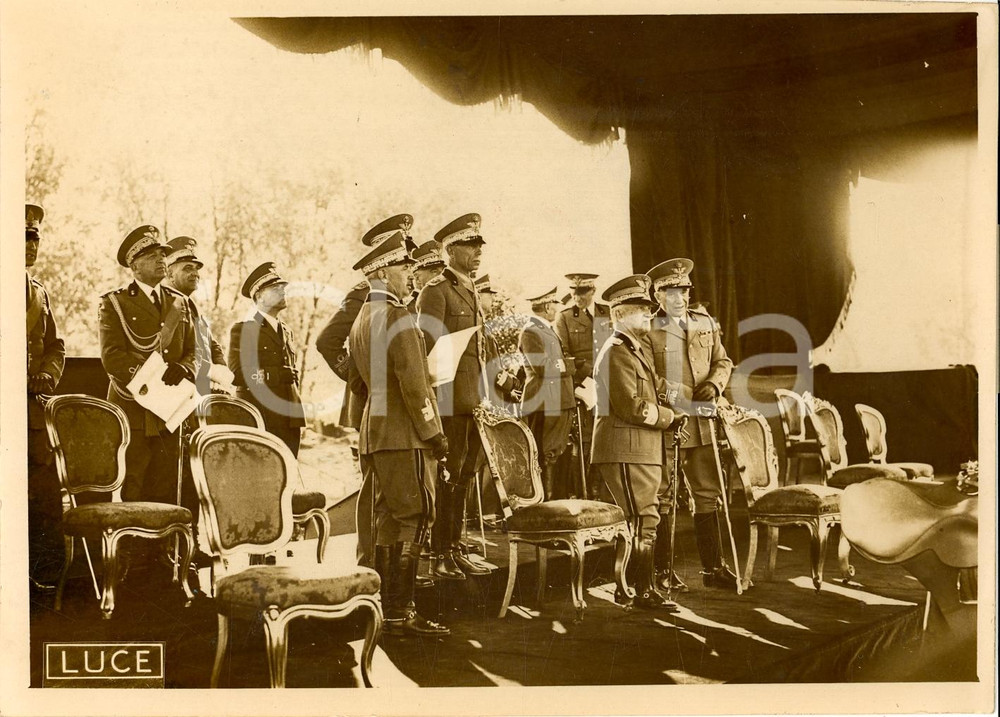 Fotografia d'epoca originale 1938 ROMA Premiazione Ufficiali saggio Ippico Militare - Foto (1) 1