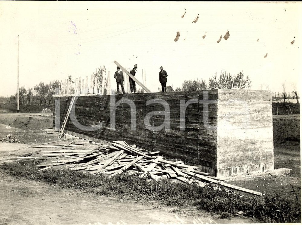 Fotografia d epoca originale 1935 PADOVA La botte SCOLO SUGANA sotto canale REBOSOLA  Foto 2 1