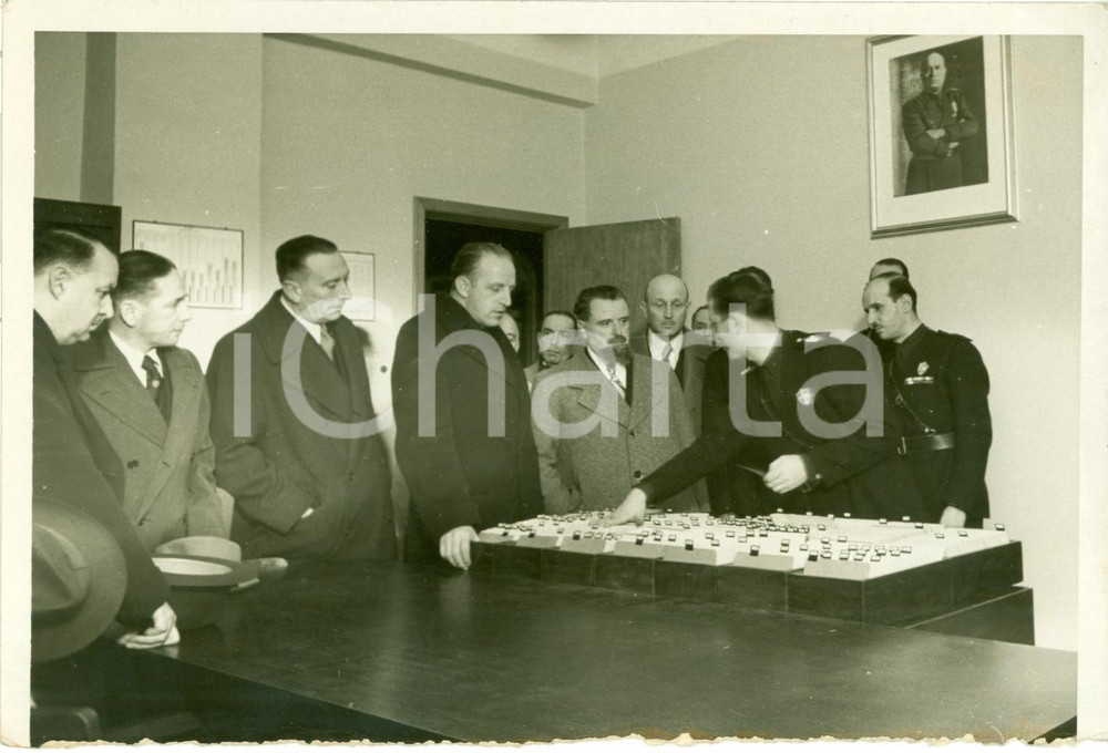 Fotografia d epoca originale 1937 GENOVA Visita dei Parlamentari a Federazione FASCI COMBATTIMENTO Foto 1
