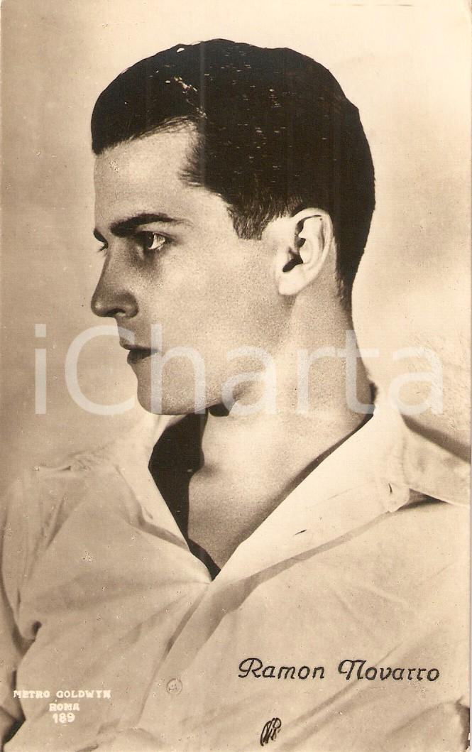 Fotografia d epoca originale 1925 ca CINEMA Actor Ramon NOVARRO Portrait Cartolina METRO GOLDWYN MAYER 1