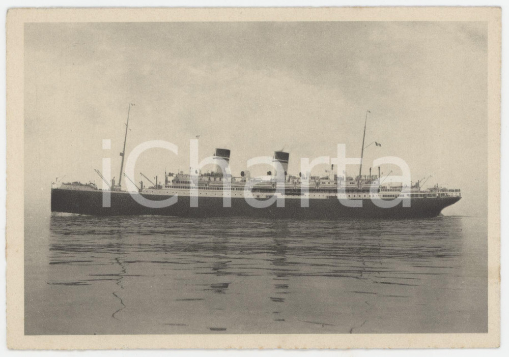 Cartolina originale da collezione 1934 GENOVA Transatlantico ROMA Italia Flotte Riunite  Cartolina 3 1