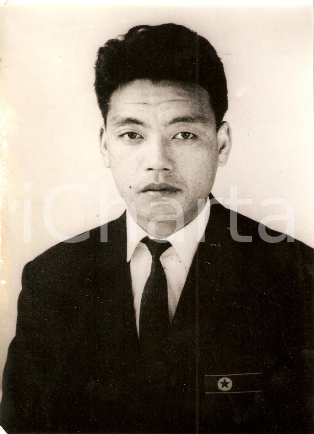 Fotografia d epoca originale 1968 COREA DEL NORD Nazionale calcio Ritratto Ri KEUN HAK Goalkeeper FOTO 3 1