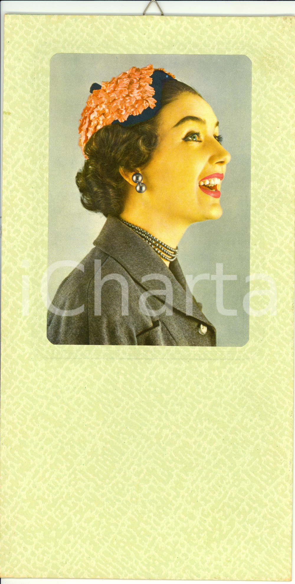 Oggetto da collezione cartaceo 1955 ca ITALIA MODERNARIATO Calendario perpetuo VINTAGE 17x32 4 1