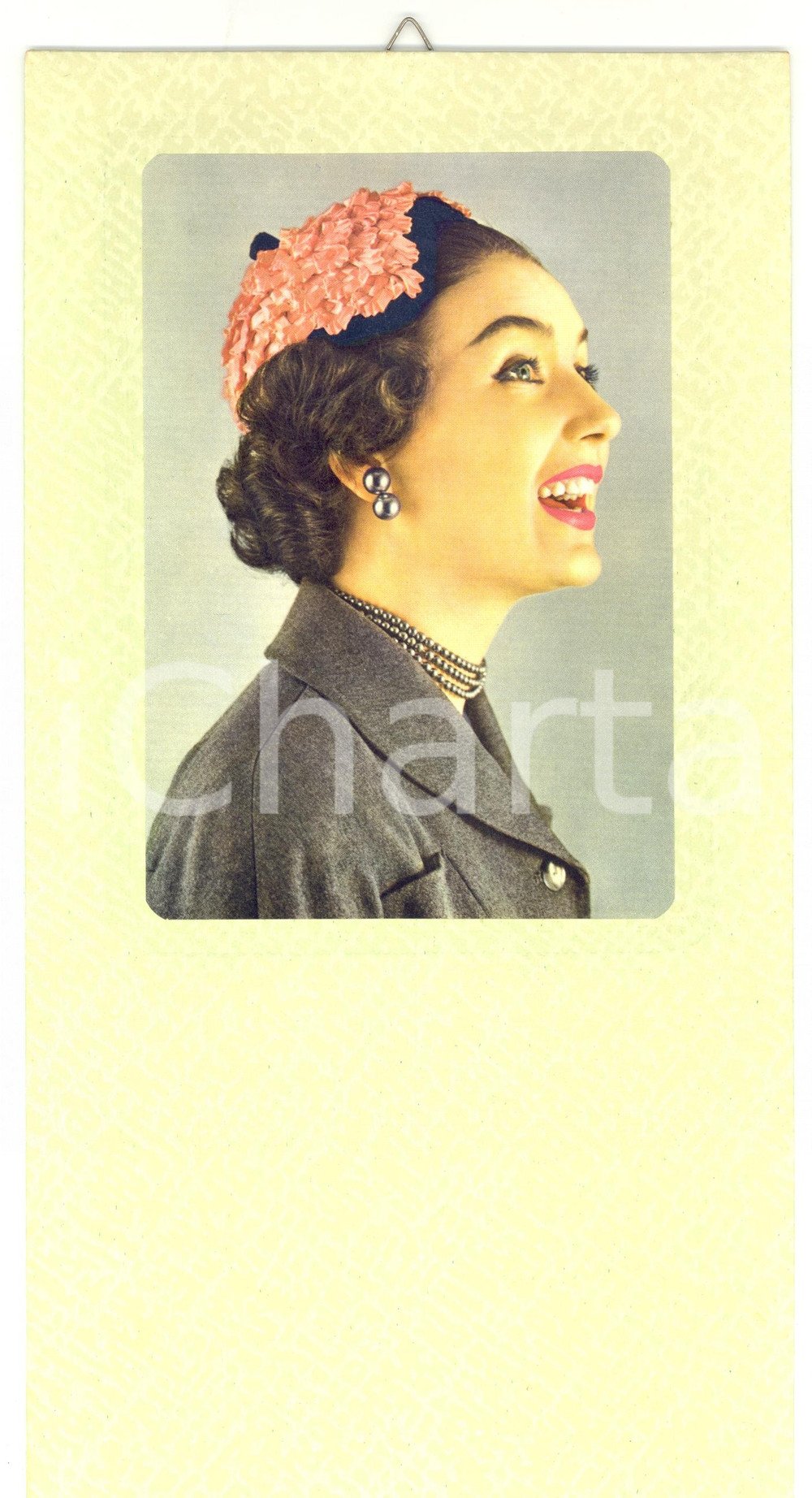 Oggetto da collezione cartaceo 1955 ca ITALIA MODERNARIATO Calendario perpetuo VINTAGE 17x32 5 1