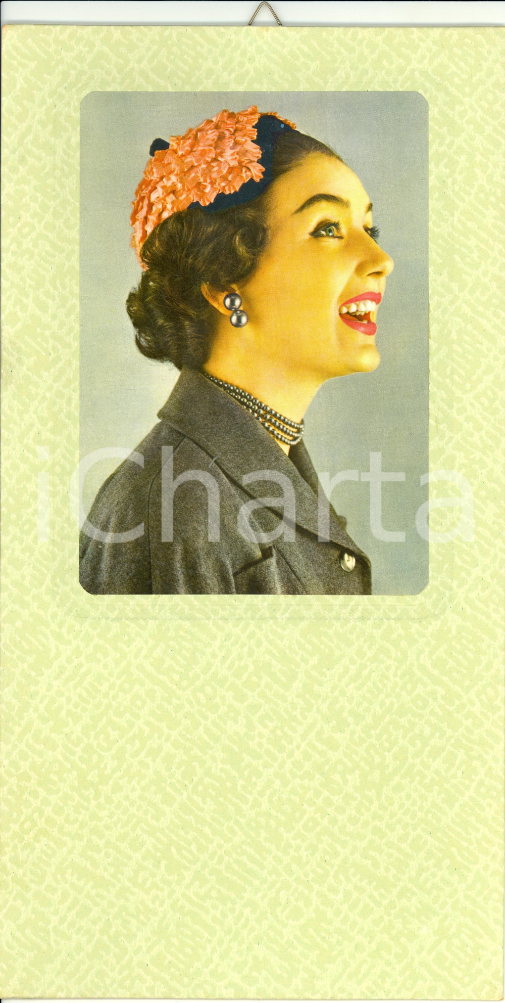 Oggetto da collezione cartaceo 1955 ca ITALIA MODERNARIATO Calendario perpetuo VINTAGE 17x32 2 1