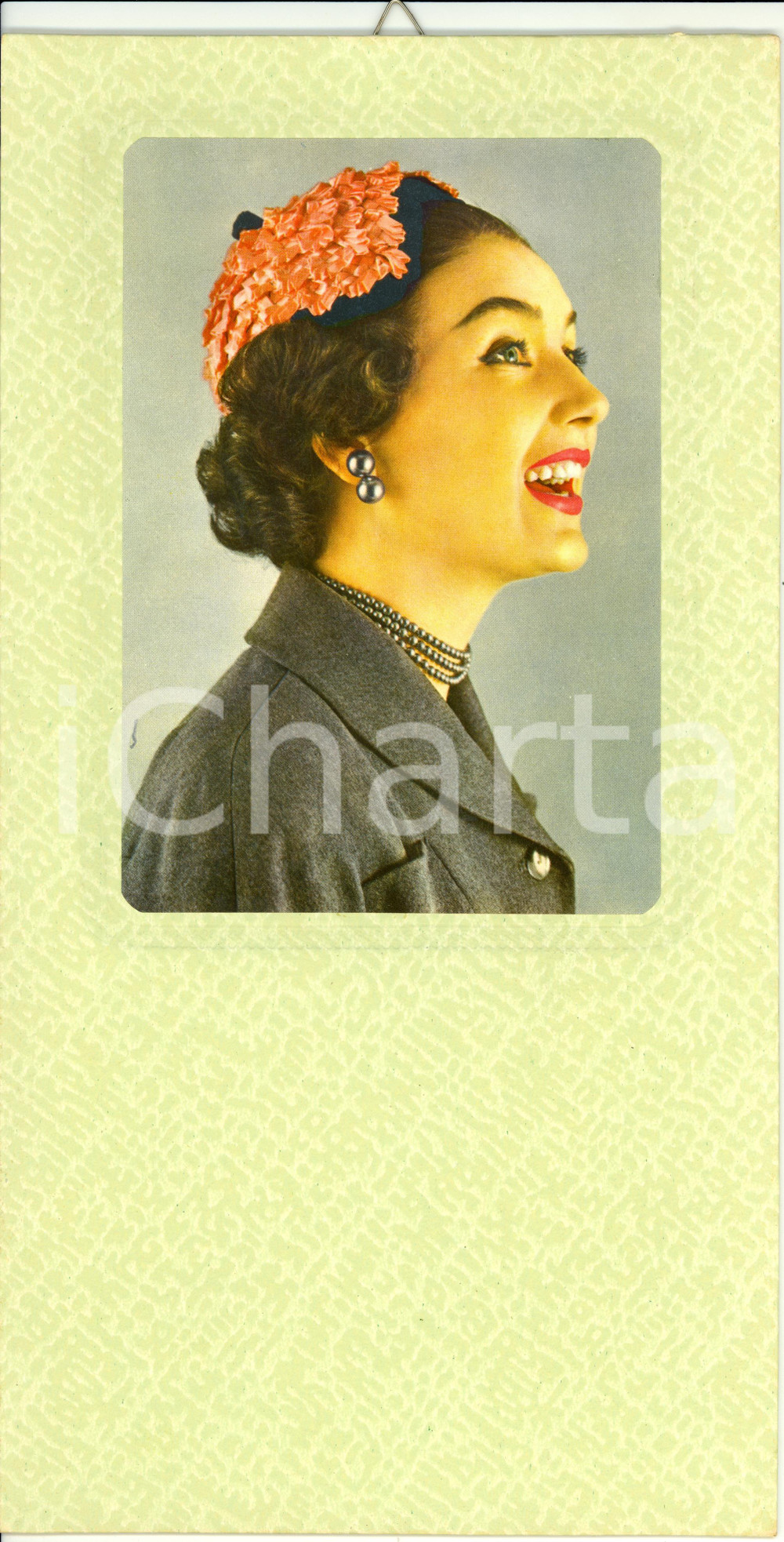 Oggetto da collezione cartaceo 1955 ca ITALIA MODERNARIATO Calendario perpetuo VINTAGE 17x32 3 1