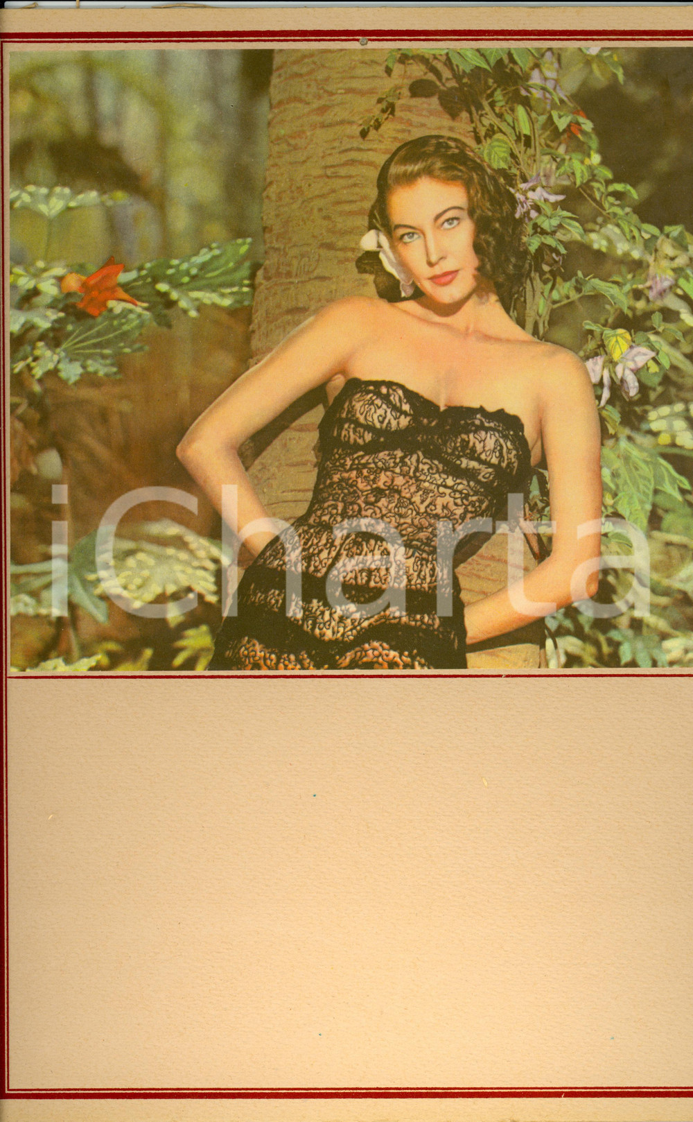 Oggetto da collezione cartaceo 1955 ca ITALIA MODERNARIATO Calendario perpetuo immagine femminile VINTAGE 4 1