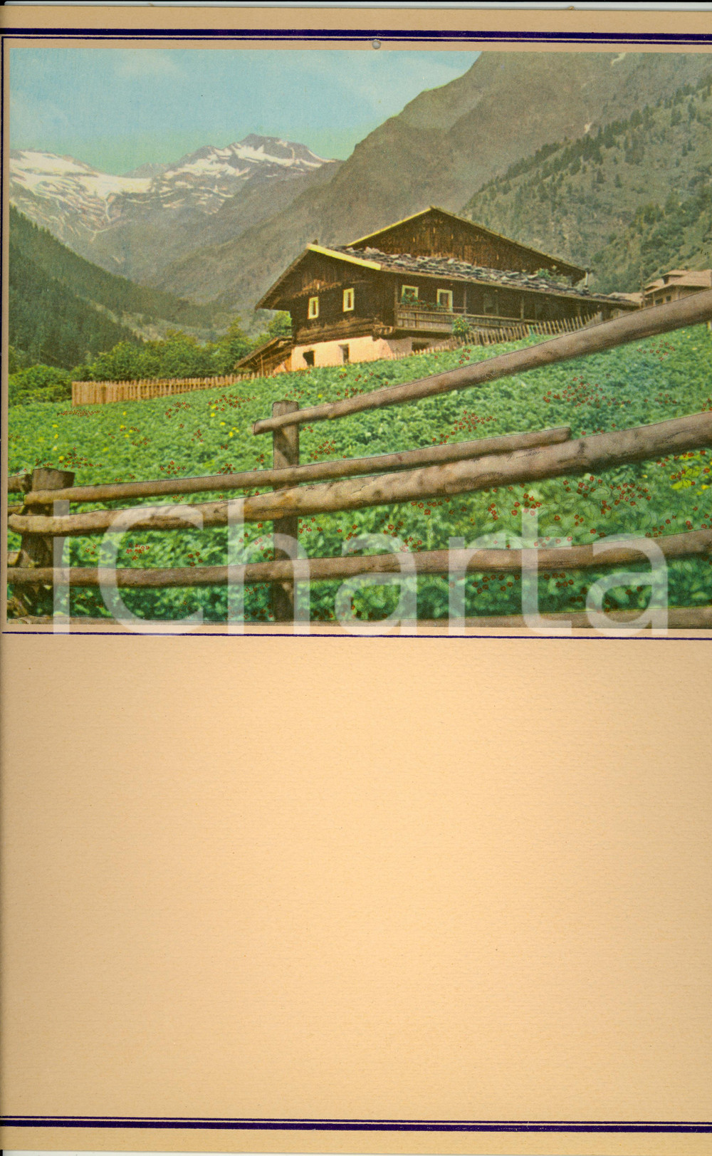 Oggetto da collezione cartaceo 1955 ca ITALIA MODERNARIATO Calendario perpetuo VINTAGE Montagna 2 1