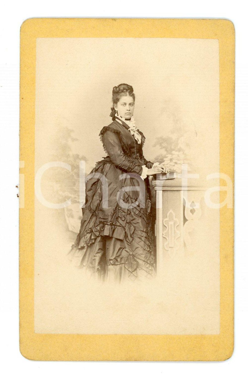 1890 ca NEUNKIRCHEN Portrait of a lady CDV Photo Carl HAUSTEIN 6x10 cm  Fotografia d'epoca montata su cartoncino. CONDIZIONI:FAIR/discreto lievi brunitureFORMATO: 6x10 cm originale e autentica 1