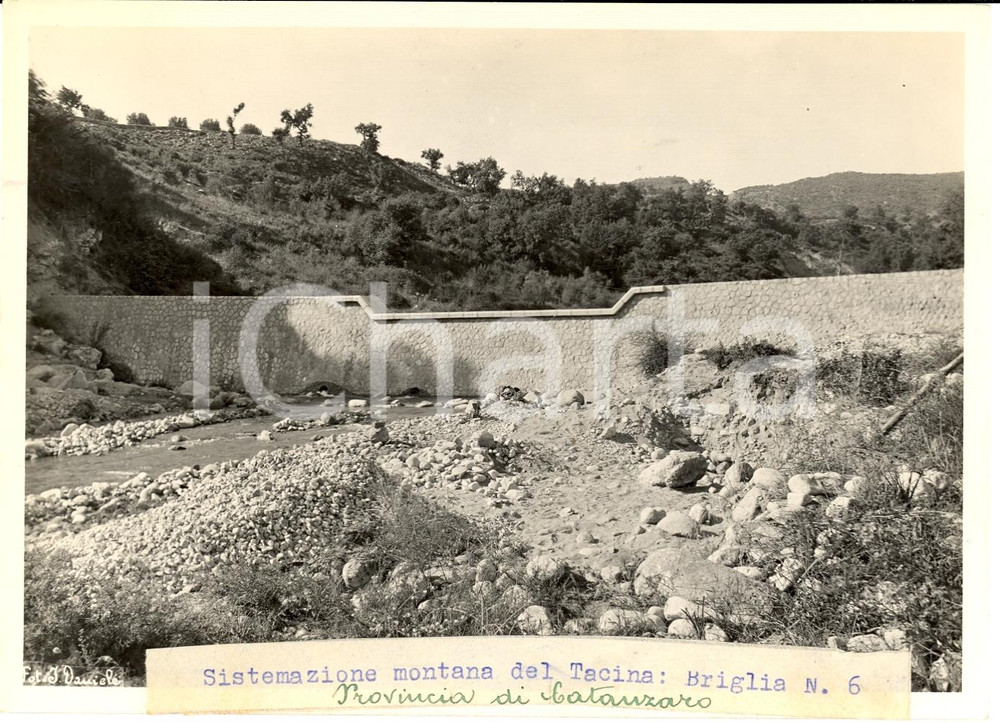 Fotografia d epoca originale 1935 PUNTA DELLE CASTELLA KR Sistemazione fiume TACINA  Foto 2 1