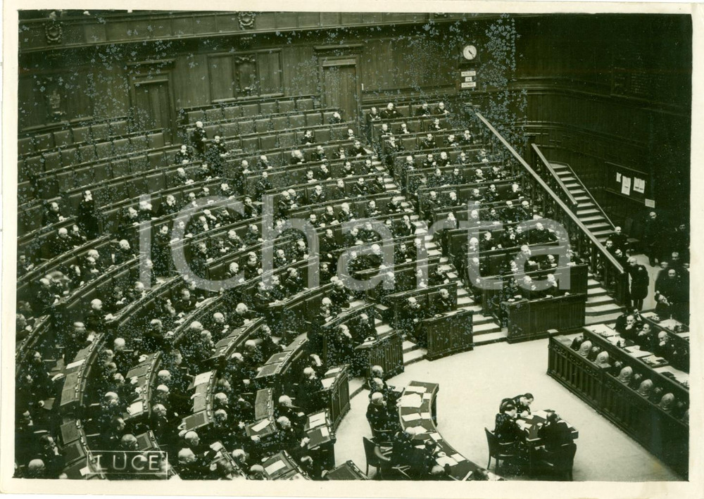 Fotografia d epoca originale 1938 ROMA Ultima seduta CAMERA dei Deputati XXIX Legislatura Fotografia 1