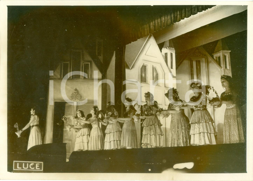 Fotografia d epoca originale 1938 ROMA TEATRO DEI VENTIMILA Una scena dell Aida alle Terme di CARACALLA Foto 1