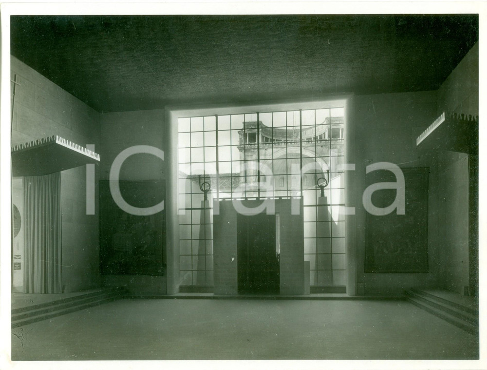 Fotografia d epoca originale 1936 VATICANO Esposizione Stampa Cattolica Nicchione del BRAMANTE Fotografia 1