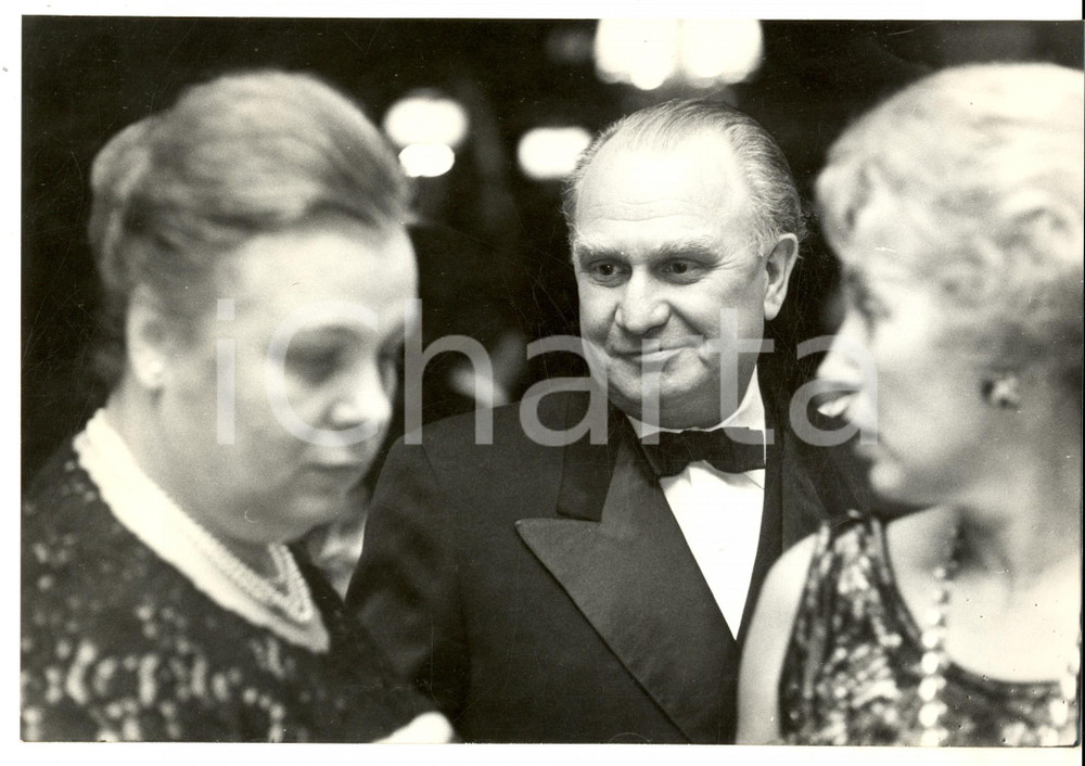 Fotografia d epoca originale 1955 ca PARIS Ambasciatore Sergej VINOGRADOV  con la moglie Foto 24x18 cm 1