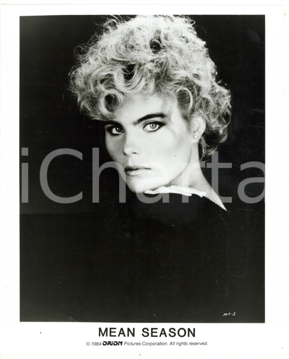 1984 CINEMA - THE MEAN SEASON Ritratto di Mariel HEMINGWAY *Foto 20x25 cm Fotografia di agenzia. CONDIZIONI: GFORMATO: 20x25 cm  originale e autentica 1