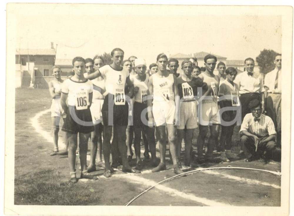 Fotografia d epoca originale 1930 ca MESTRE Stadio BARACCA  BASKET  Squadra REYER VENEZIA Foto 10x7 cm 1