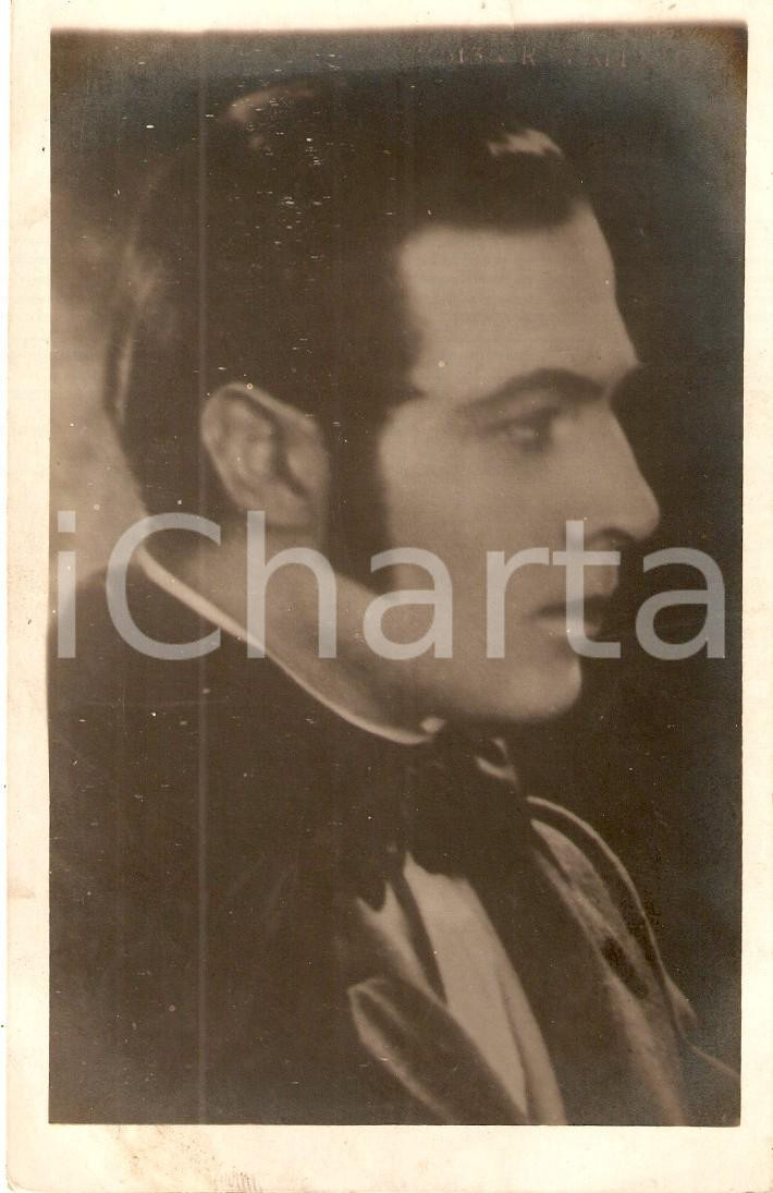 Cartolina originale da collezione 1927 CINEMA Ritratto Rodolfo VALENTINO Attore Cartolina FP VG 1