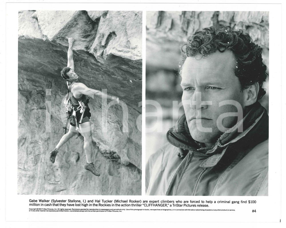 Materiale cinematografico d’epoca 1993 CINEMA Film Cliffhanger  Sylvester STALLONE Michael ROOKER Foto 1