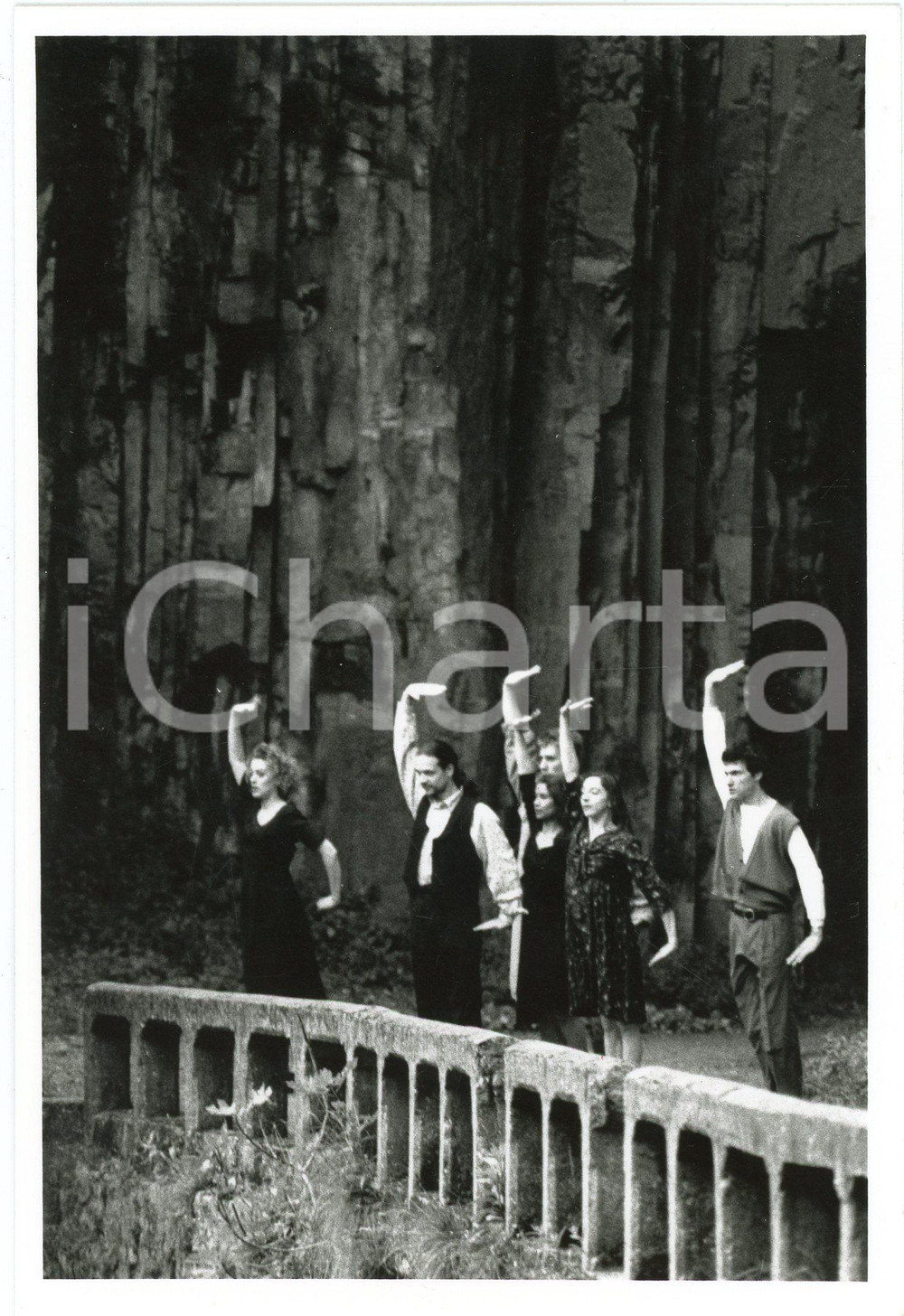 1992 TEATRO Compagnia CORTE SCONTA Spettacolo "Sette tavole" - Foto 12x17 cm Fotografia di agenzia. CONDIZIONI:GOOD/buonoFORMATO:  12x17 cm originale e autentica 1
